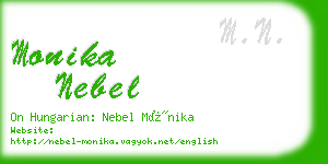 monika nebel business card